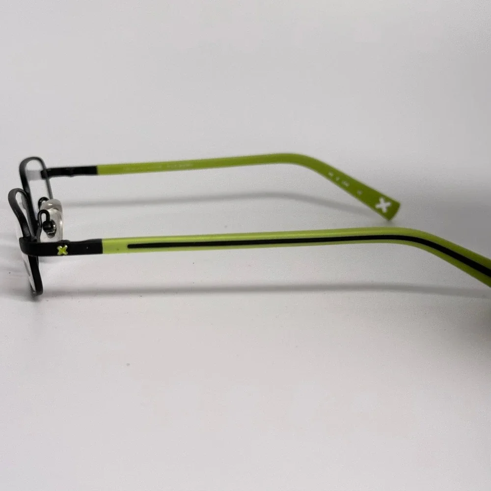 X Games Corkscrew Eyeglasses Flexon Marchon Black Lime Green 47 18 135 Kids Boys